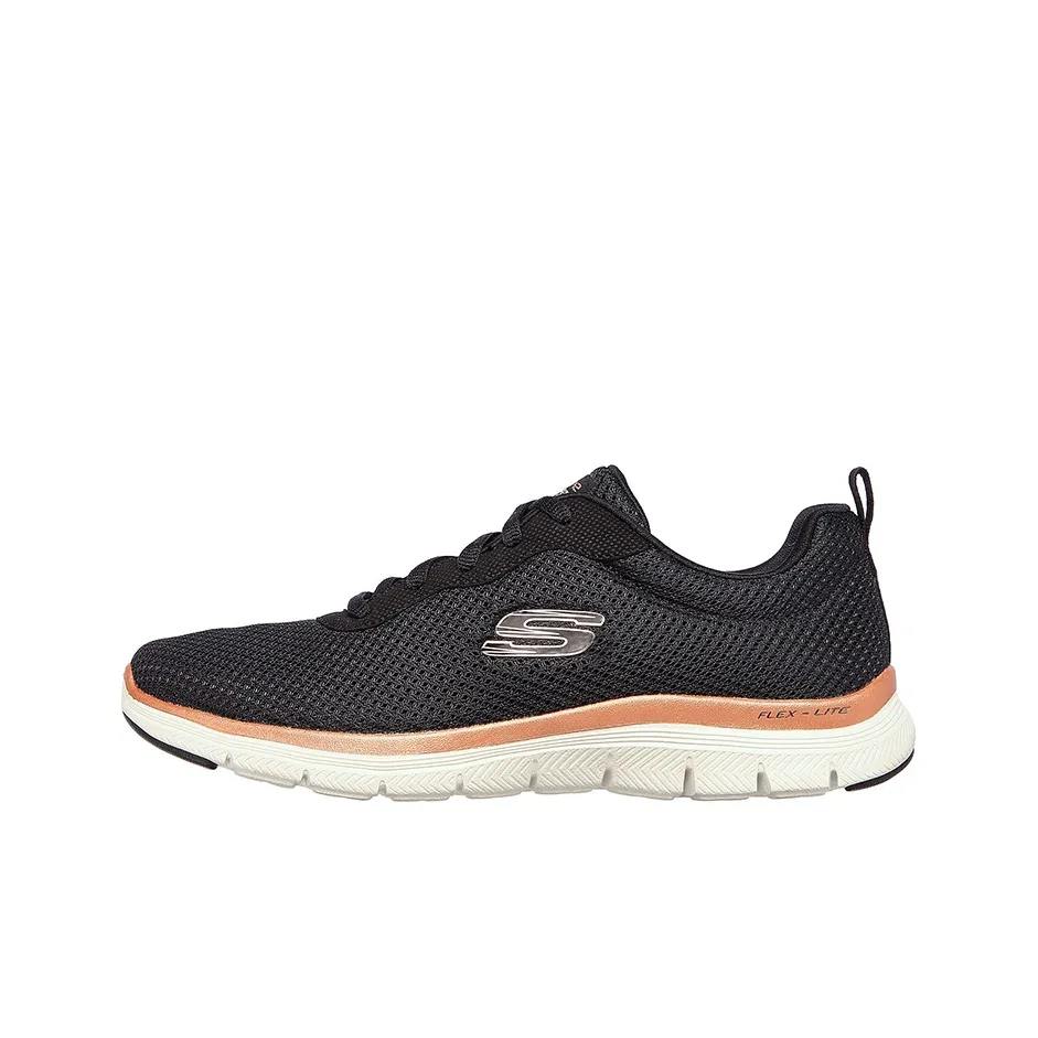 Skechers Flex Appeal 4.0 Casual Shoes Women's Low top Black/Gold