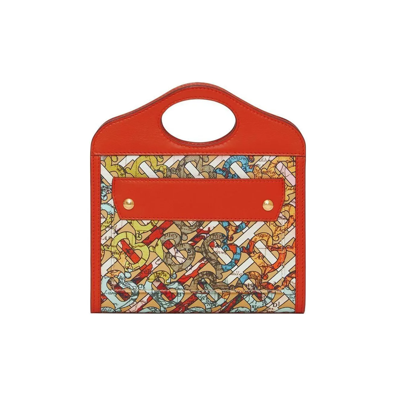 Burberry Calfskin Pocket Bag Handbag Women's Multicolor
