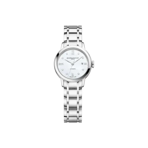 Baume & Mercier Автоматический Механический Движение Женские Часы Classima Collection 27,5 мм Белый