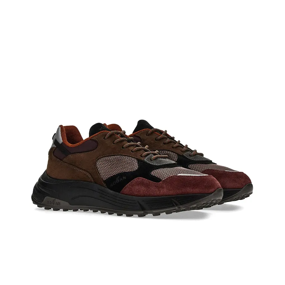 HOGAN Hyperlight Casual Shoes Men's Brown Black Red