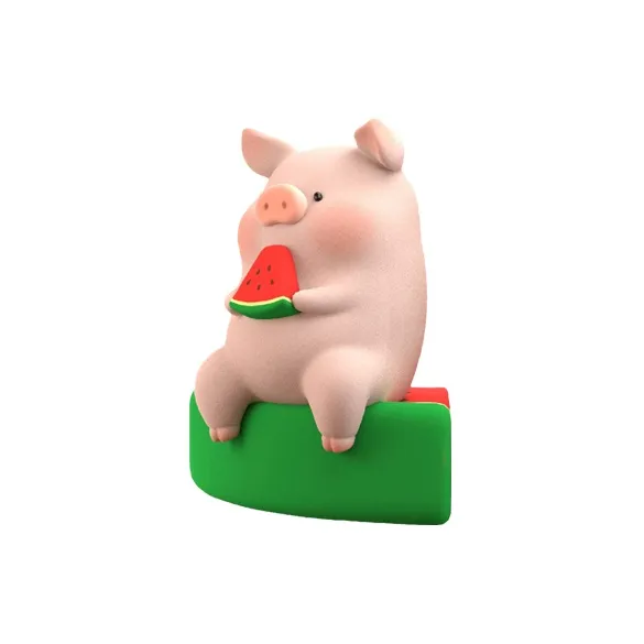 52TOYS LULU Pig Консервы Поросенок Sunshine Party Collection Слепые коробки Один Mystery Коробка Целая коробка 6 шт