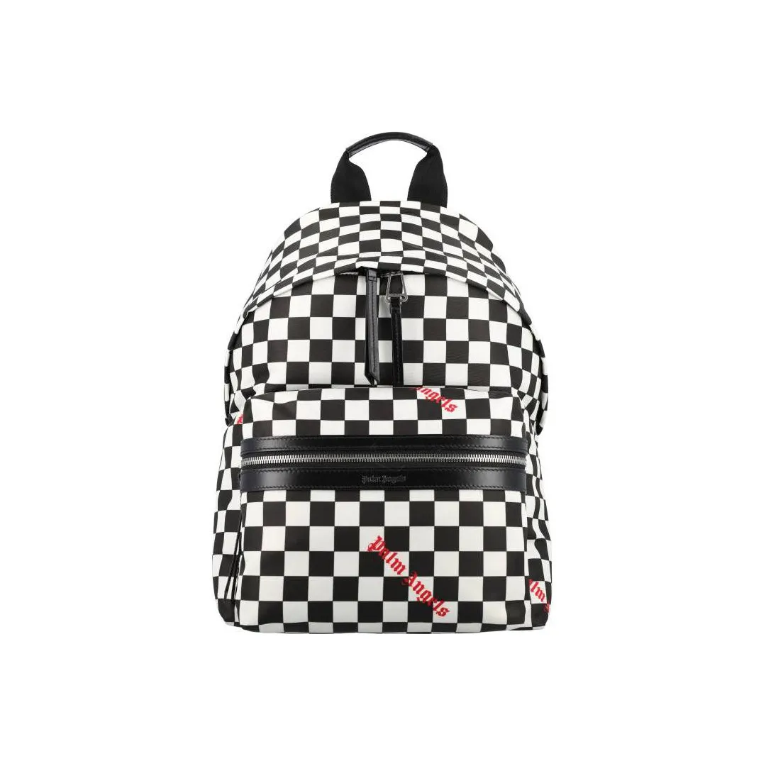 PALM ANGELS Check Printed Damier Backpack