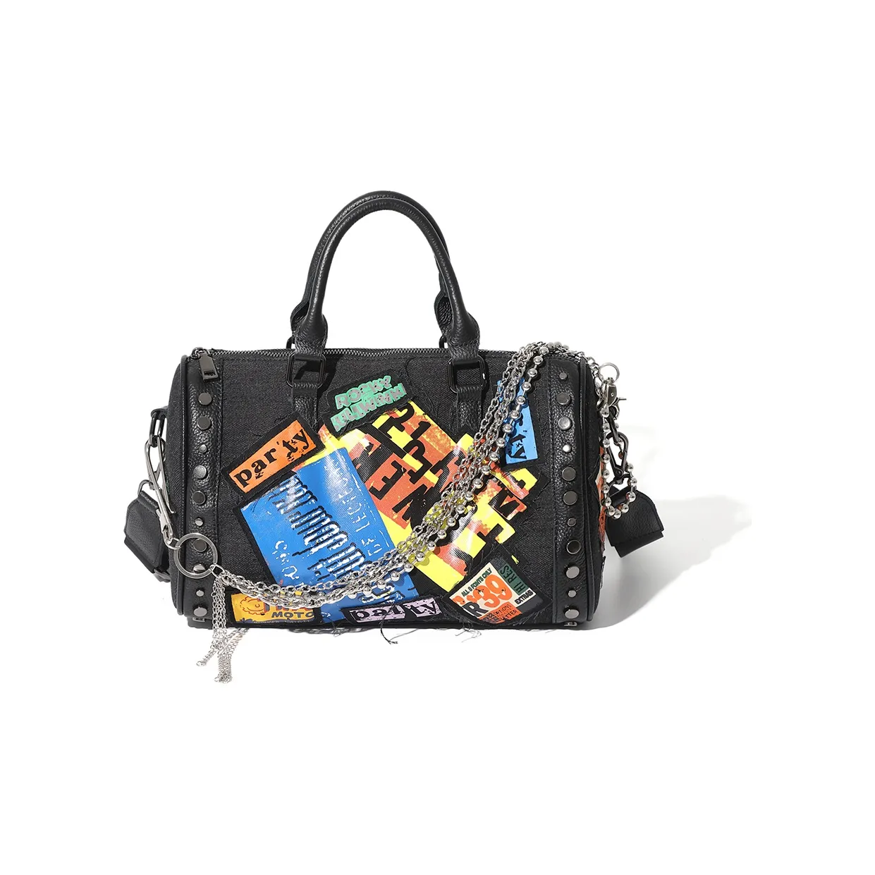 MASTER CANVAS Tote Boston Crossbody Bag, Shoulder Bag, Handbag Unisex Black