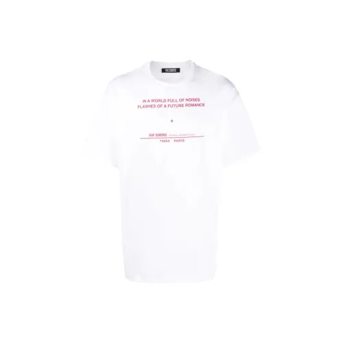 RAF SIMONS Белая Мужская Рубашка