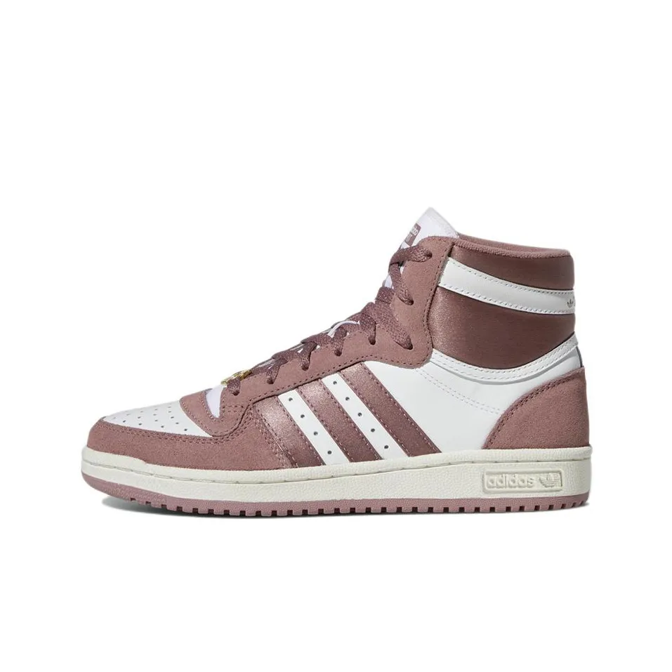 Adidas Originals TOP TEN RB Устойчивые к истиранию высокие кроссовки для скейтбординга женские телесно-розовые