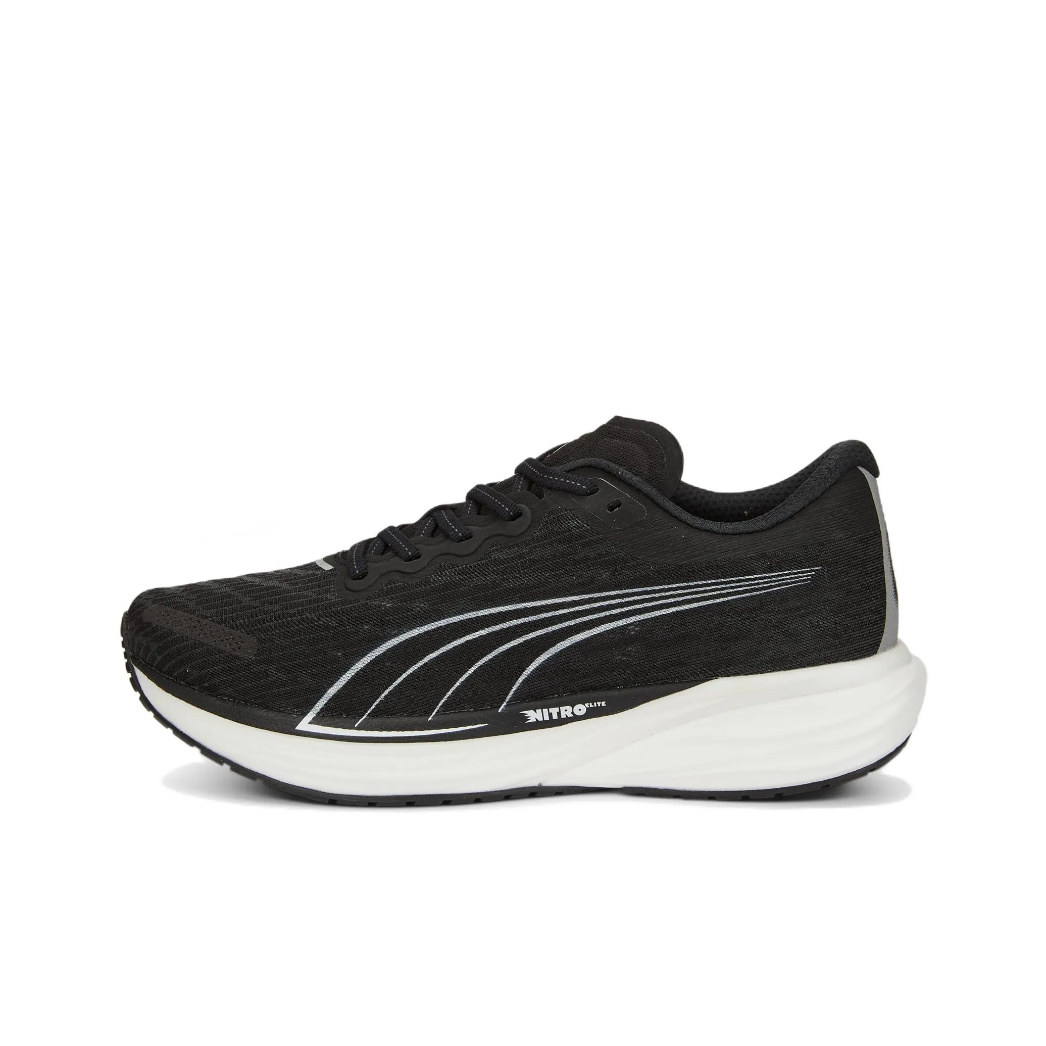 PUMA Deviate NITRO 2 Low Топ Резина Повседневные Беговые Кроссовки Мужские Черный Белый