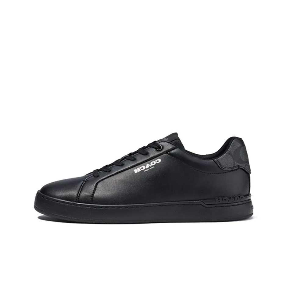 COACH Low Top Stylish Skateboarding Shoes Men's Black