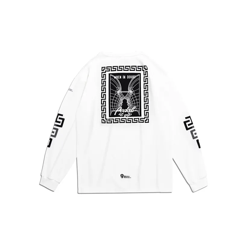 Monster Guardians Длинный рукав Т-рубашка Мужская Белая