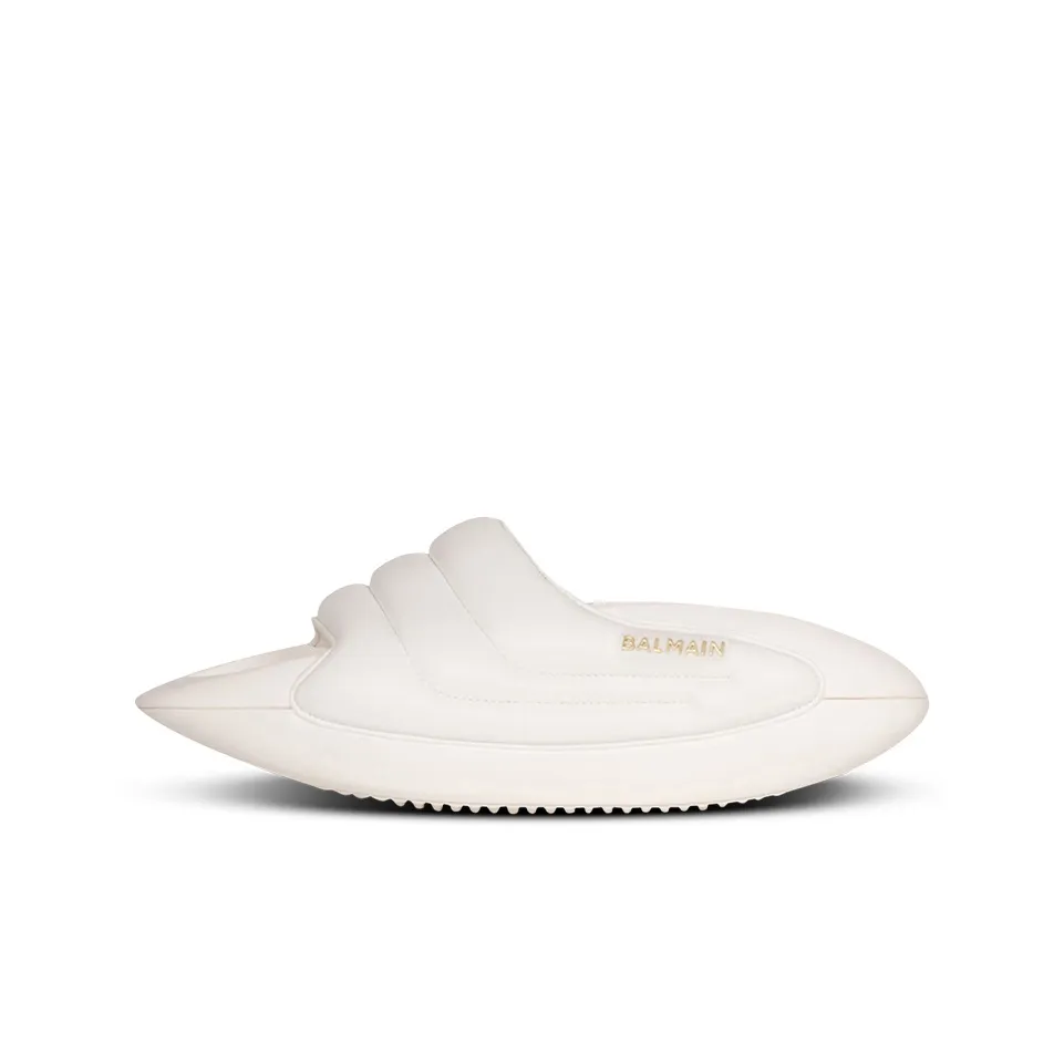 BALMAIN B IT Slide Slippers Women's White