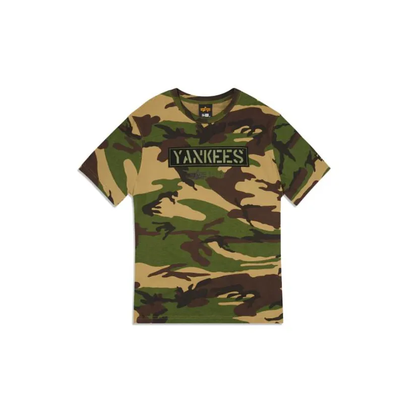 New Era x Alpha Industries FW22 T-Shirt Унисекс Армейский зеленый