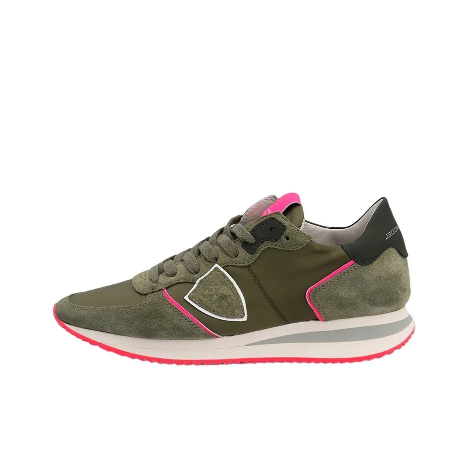 PHILIPPE MODEL Paris Tropez Suede-panelled Sneakers