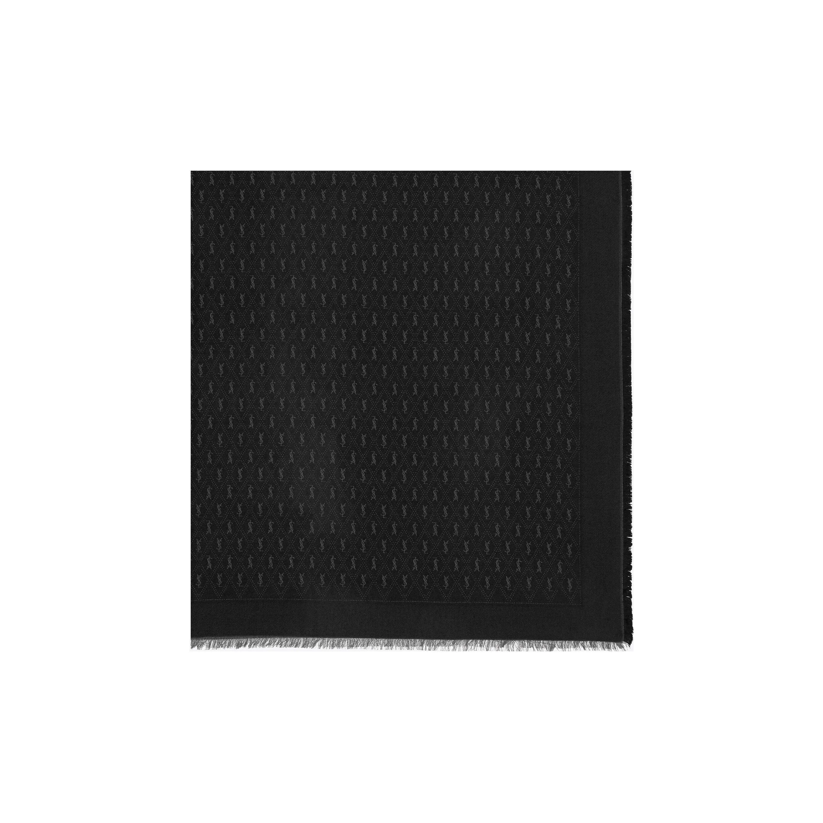 SAINT LAURENT Cassandre Monogram Large Scarf