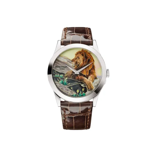 PATEK PHILIPPE Автоматический Механический Movement Мужские Часы Rare Craft Series 38,6 мм Кофе