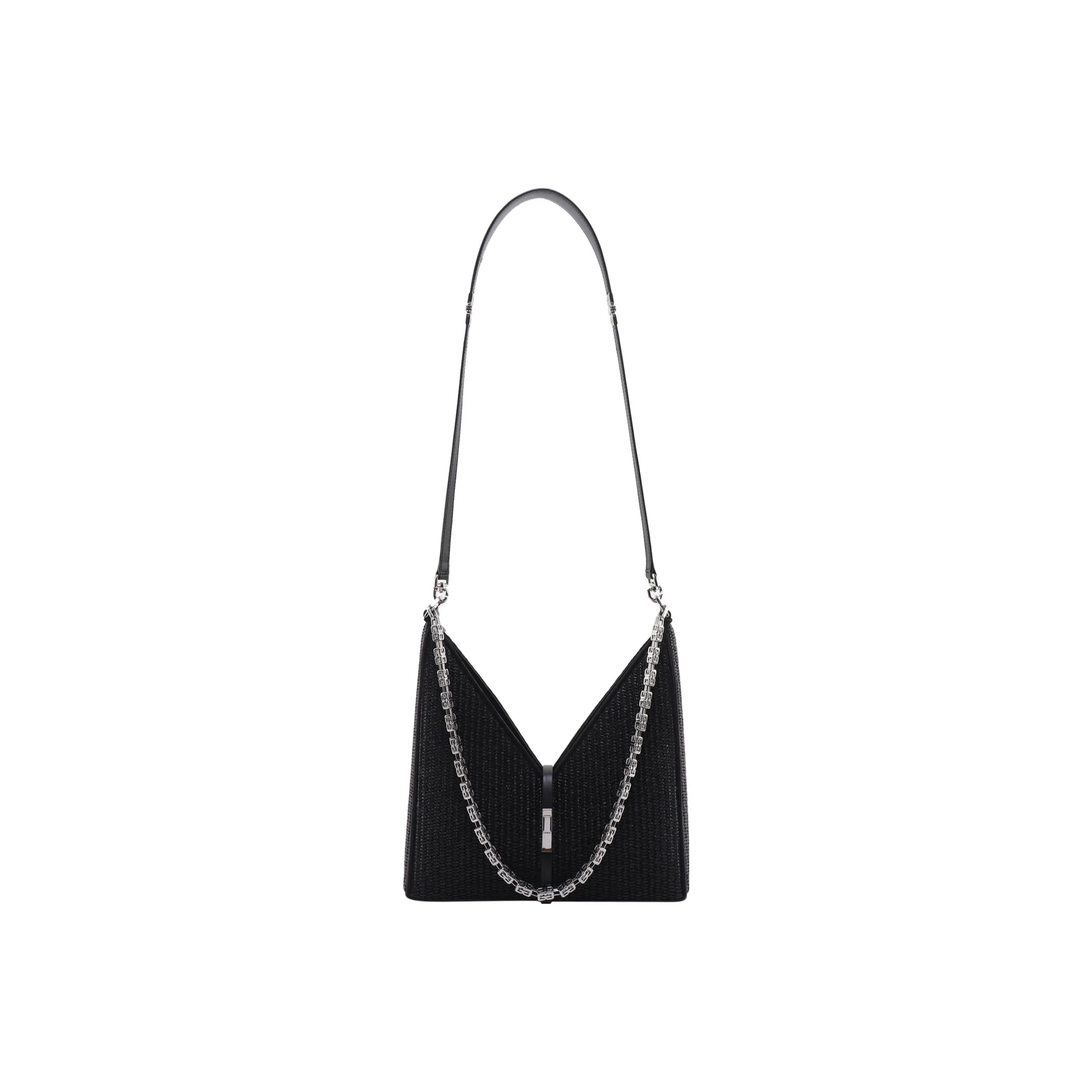 GIVENCHY Cut out Metal Portable Crossbody Bag, Shoulder Bag Women's Black
