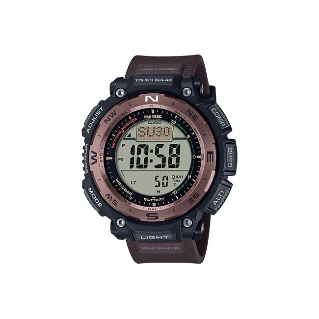 CASIO PRO TREK Collection Кварцевый механизм Смола Ремешок Часы Мужские Циферблат Серый PRW 3400Y 5PR