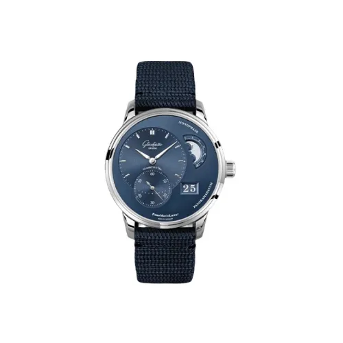 Glashütte Original Автоматический Механический Movement Мужские PANO Часы 40 мм Синие