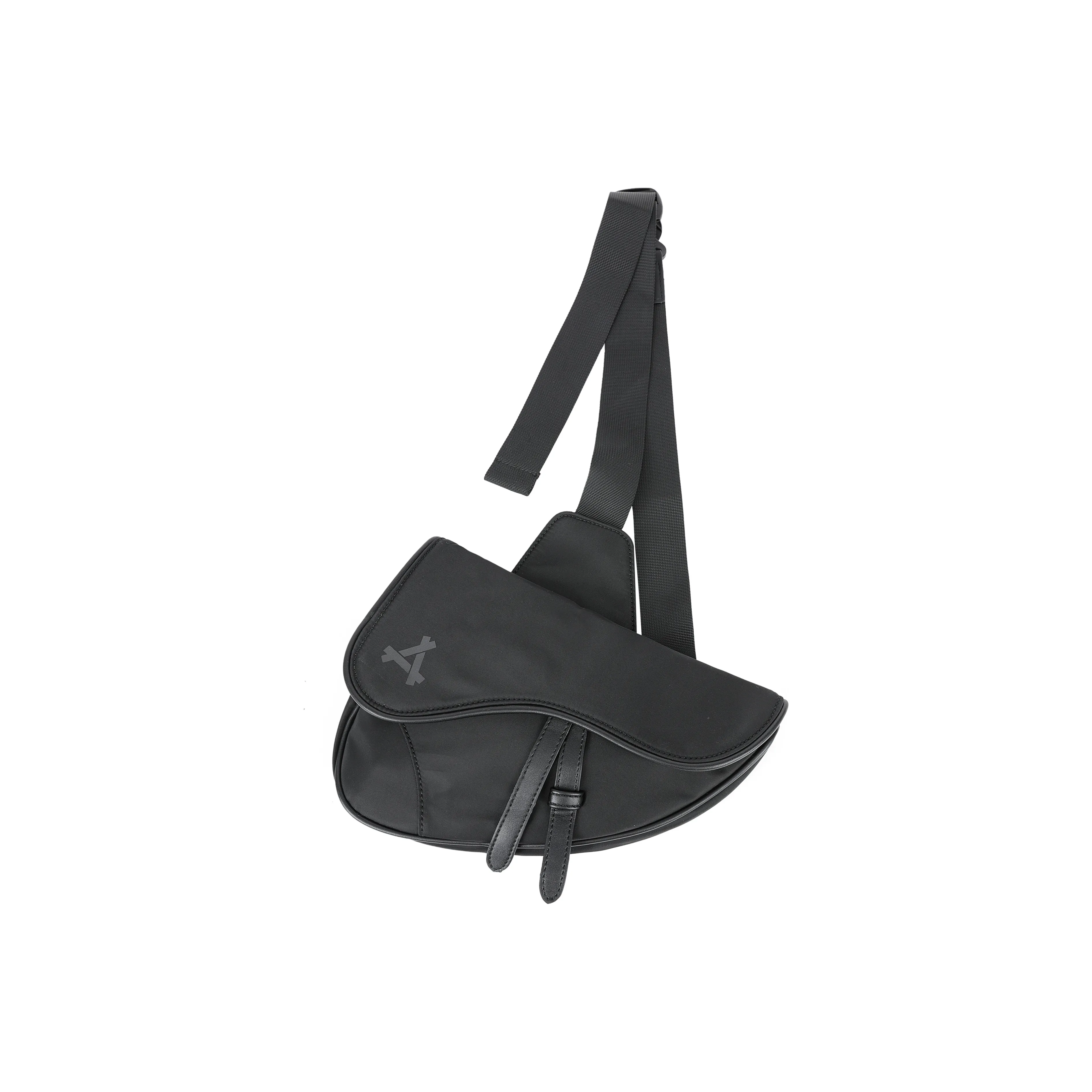 KONADCT Polyester Crossbody Fanny Pack, Sling Bag Regular Unisex Black