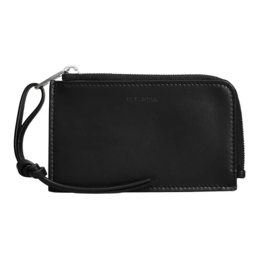 JIL SANDER Leather Wallet Regular Men's Black