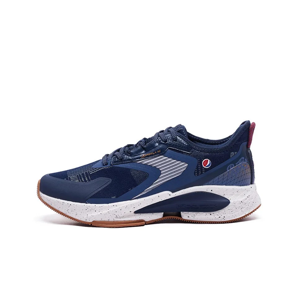 361° Slip Resistant, Abrasion Resistant, Breathable, Lightweight Low Top Running Shoes Men's Oil Ink Blue
