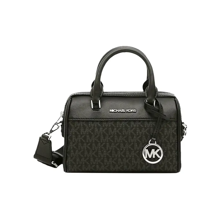 MICHAEL KORS Travel Coated Canvas Crossbody One Shoulder Handbag Regular Women's Black