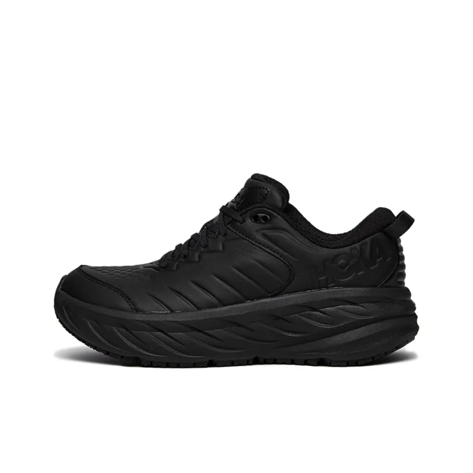 HOKA ONE ONE Bondi SR Cushioning Anti Slip And Wear Resistant Low Top Running Shoes Women's Black