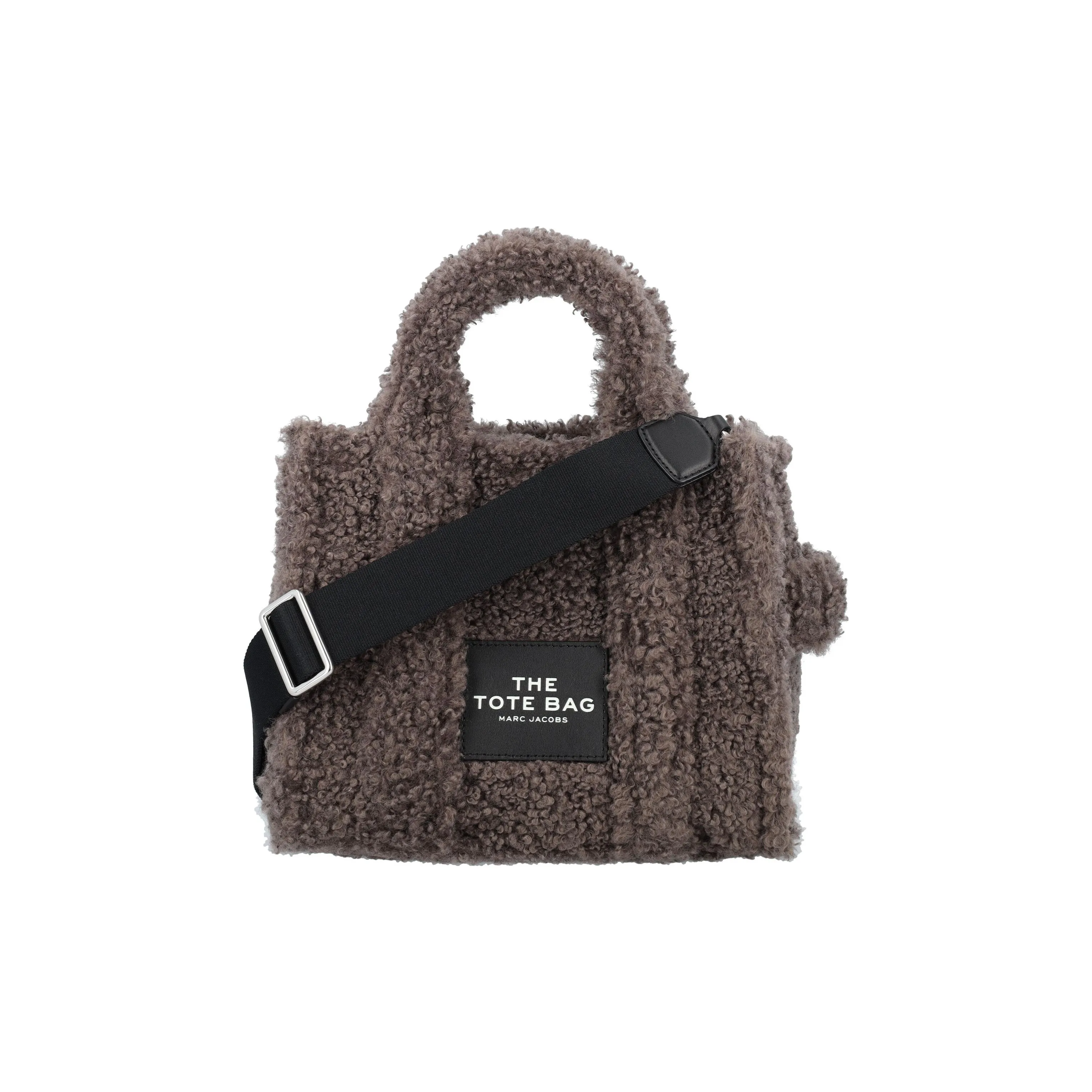 MARC JACOBS Tote Terry Cloth Tote Bag Shopping Bag Crossbody Bags Handbags Small Size Women's Gray