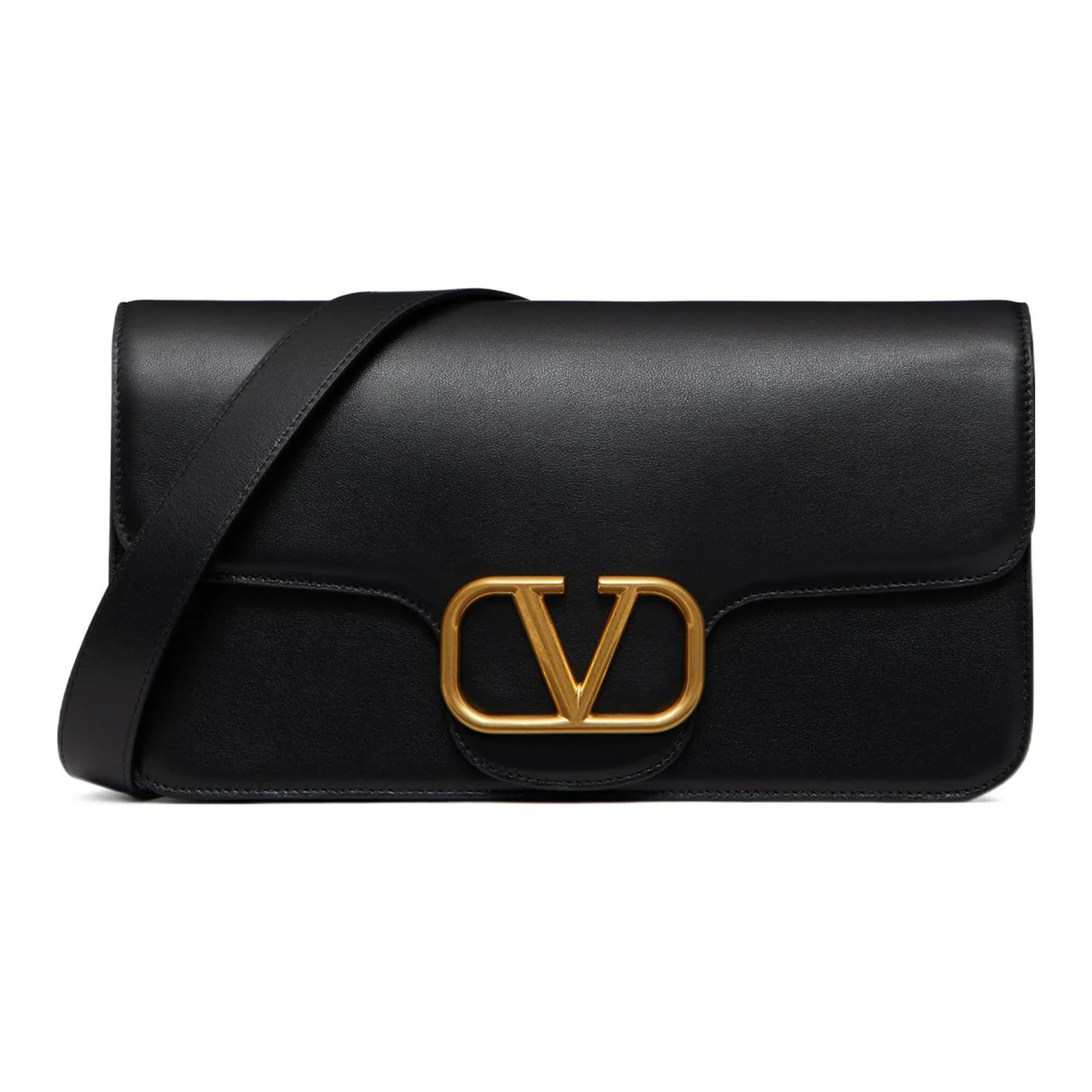 Valentino Calfskin Womens Bag Crossbody Bag Shoulder Bag Men's Black