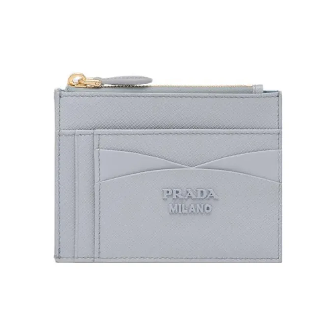 PRADA Saffiano кожаный держатель для карт женский синий