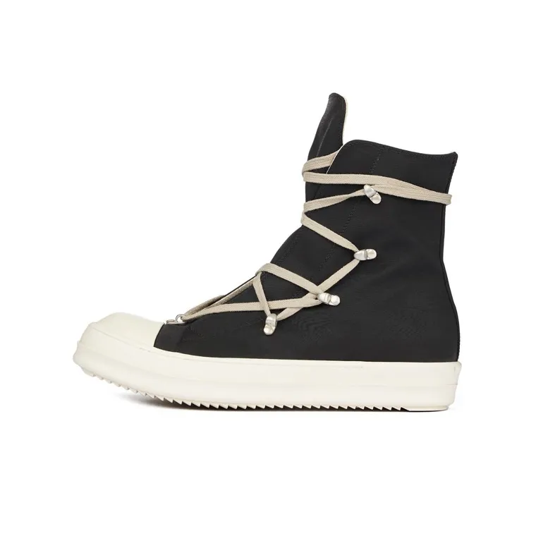 Rick Owens DRKSHDW High Top Stylish Skateboarding Shoes Women's Black