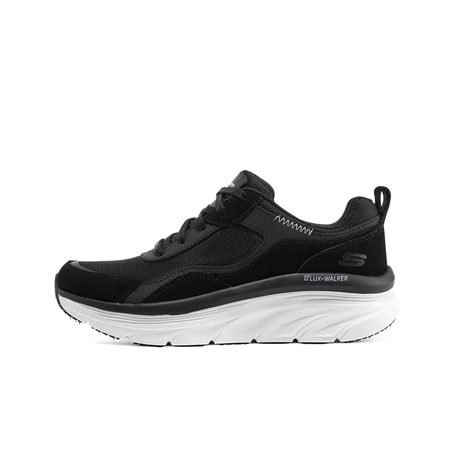 Skechers Dlux Walker 'Black White' Women's