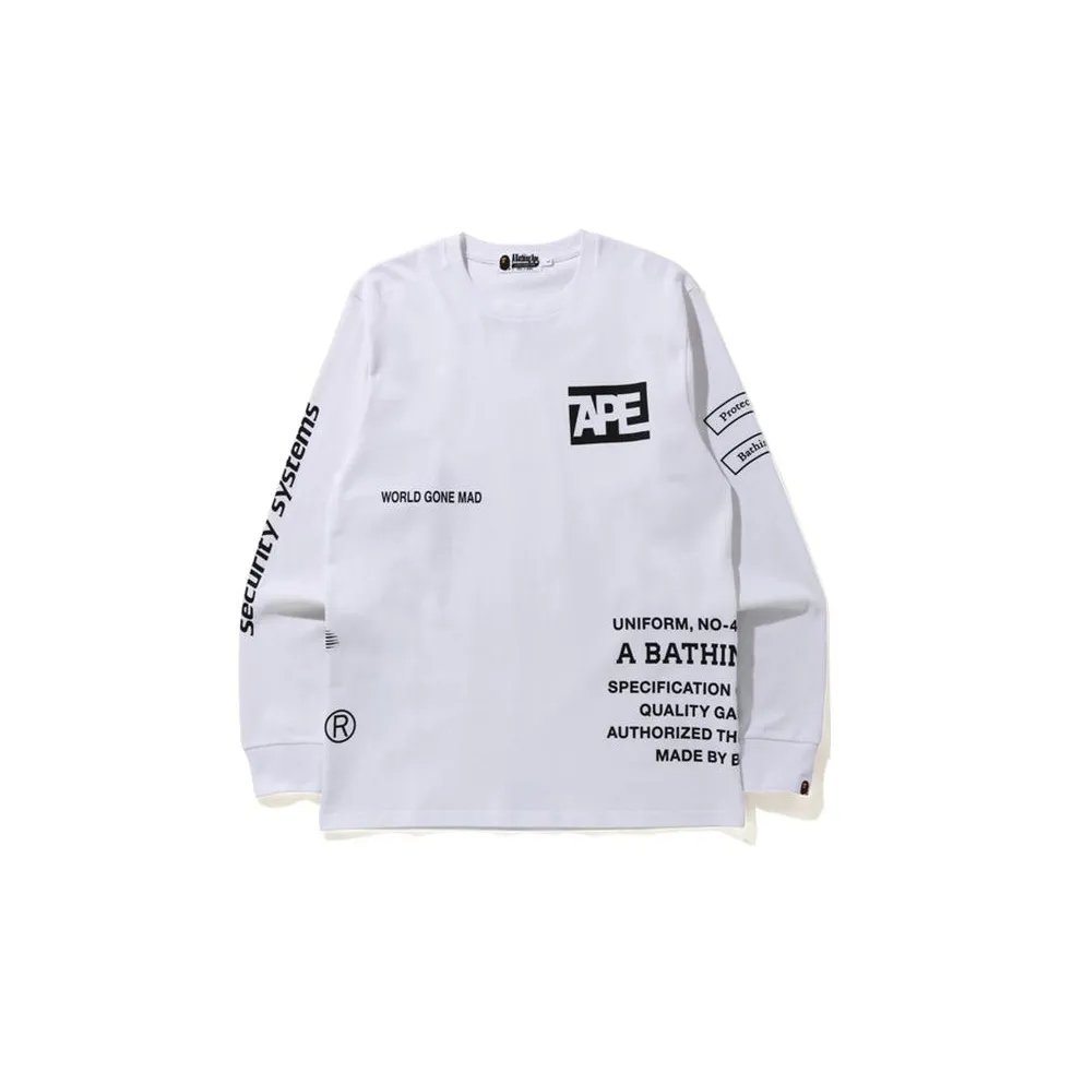 Bape Security Multi Print L/S Tee