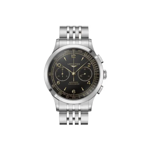 LONGINES Автоматический Механический Движение Мужские Pioneer Collection Часы 40 мм Черные
