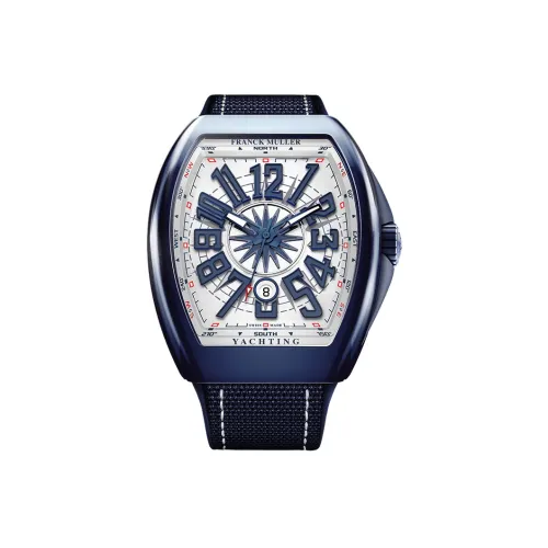 FRANCK MULLER Автоматический Механический Movement Мужские YACHTING VANGUARD Часы 53,7mm*44mm Белый