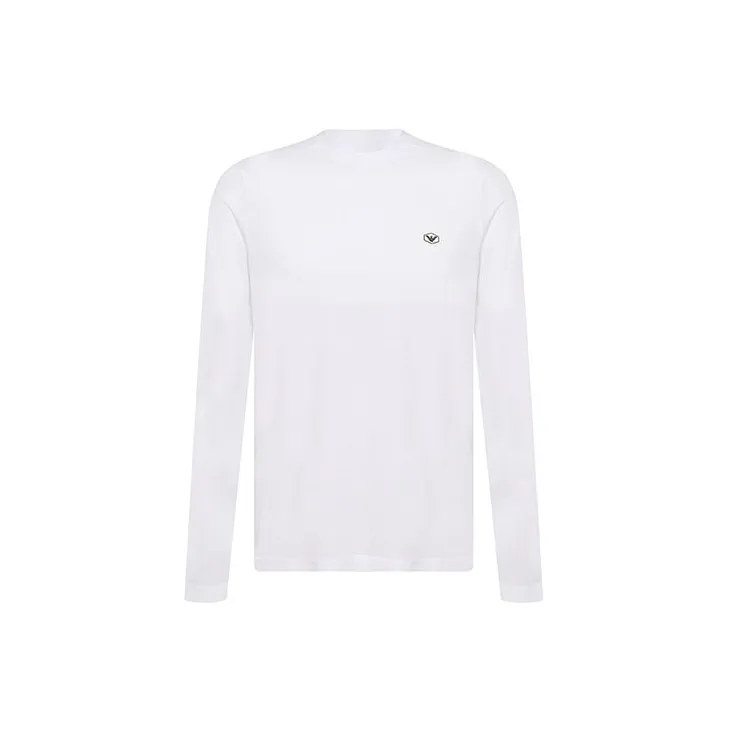 EMPORIO ARMANI Supima Jersey Jumper With Micro Logo Patch