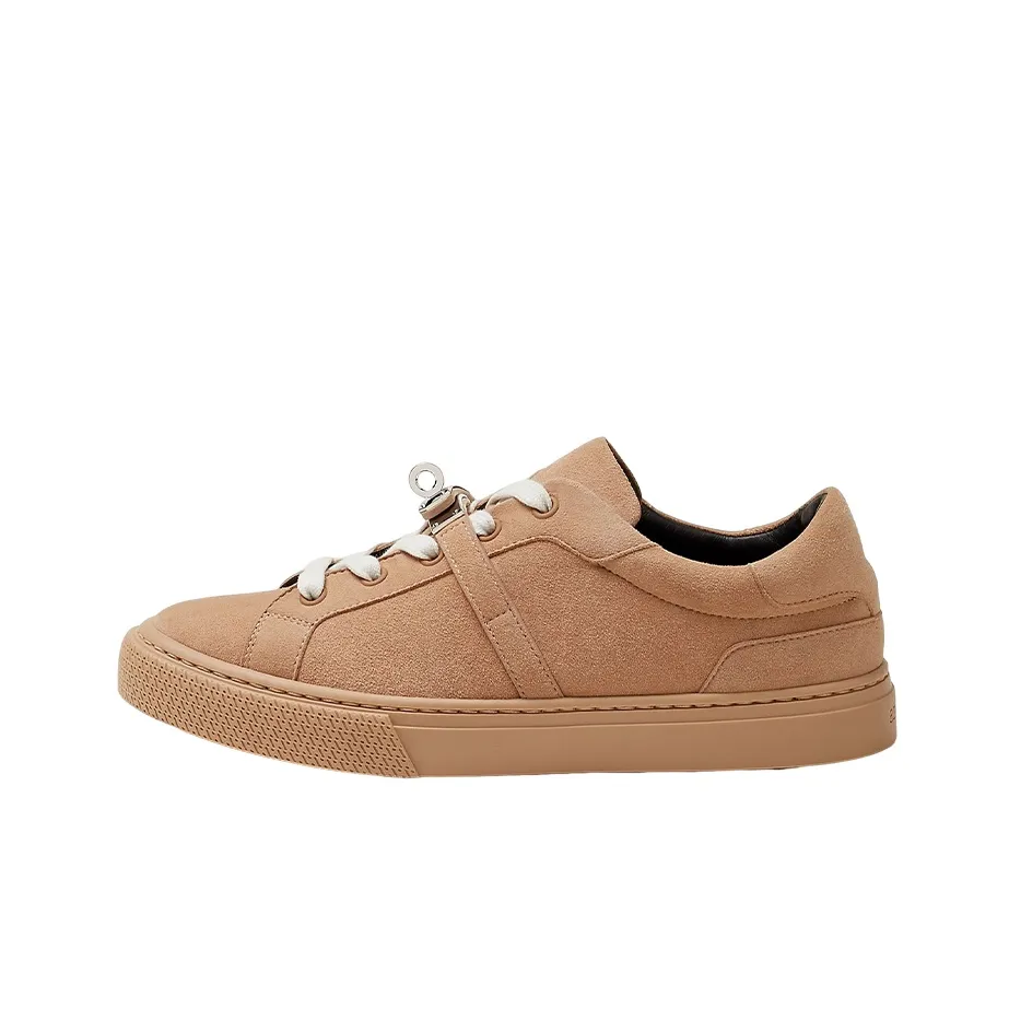 HERMES Day Low Top Skateboard Shoes Women's Brown