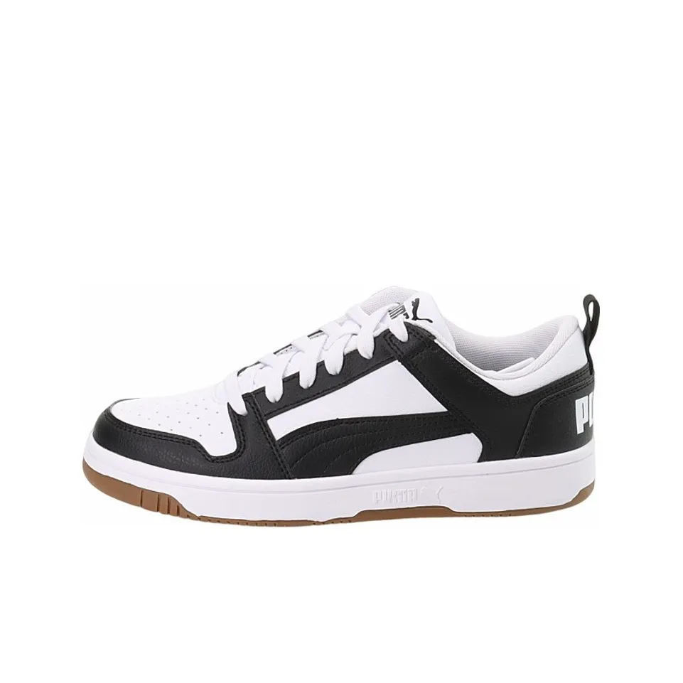PUMA Rebound Layup Low SL Low Топ Скейтборд Кроссовки Унисекс Белый Черный