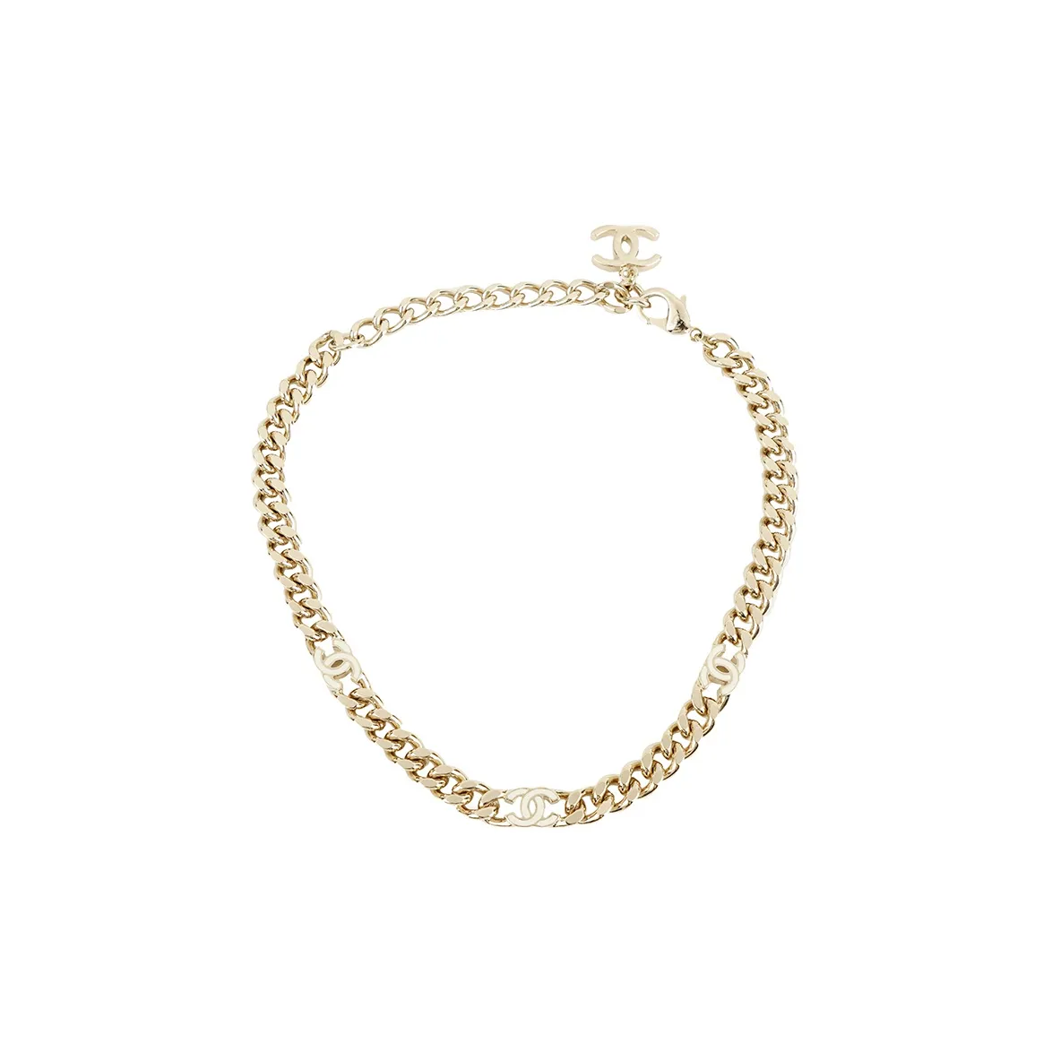 CHANEL Metal Choker Necklace