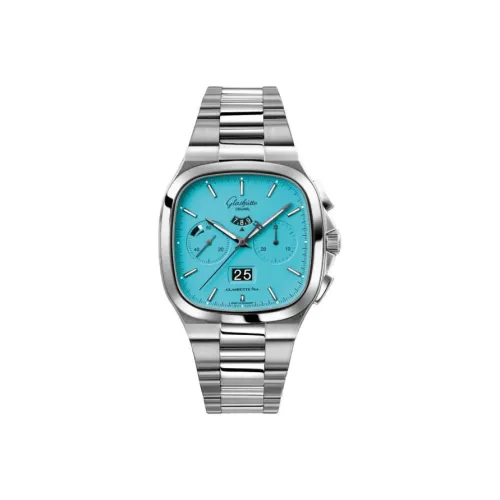 Glashütte Original Автоматический Механический Movement Мужские Винтажные Часы 40mm*40mm Синие
