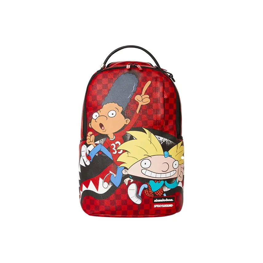 SPRAYGROUND Big Head Sky, Collaboration Polyester Backpack Regular Unisex Red