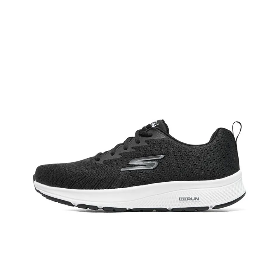 Skechers Go Run Consistent Low Топ Повседневные Беговые кроссовки Мужские Черные Белые