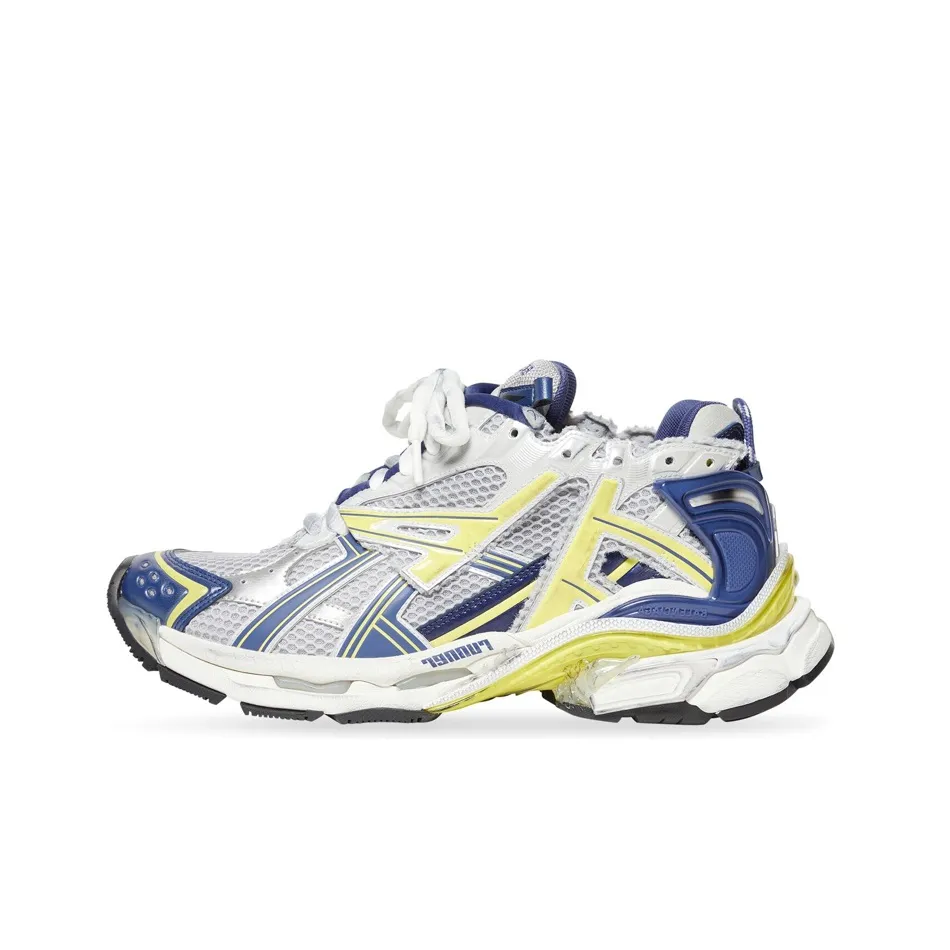 Balenciaga Runner White Blue Yellow Grey Black