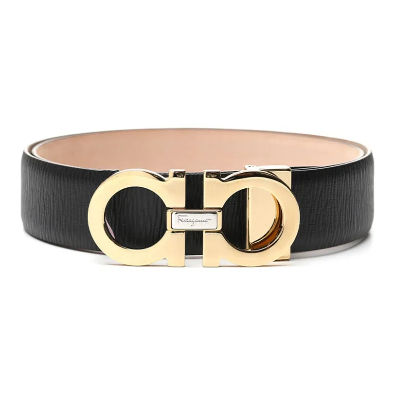 Ferragamo Leather Belts Men's Black