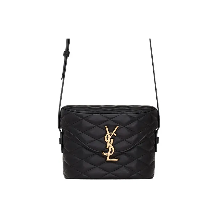 SAINT LAURENT Sheepskin Box Bag, Lunch Bag, Shoulder Bag, Crossbody Bag Regular Women's Black