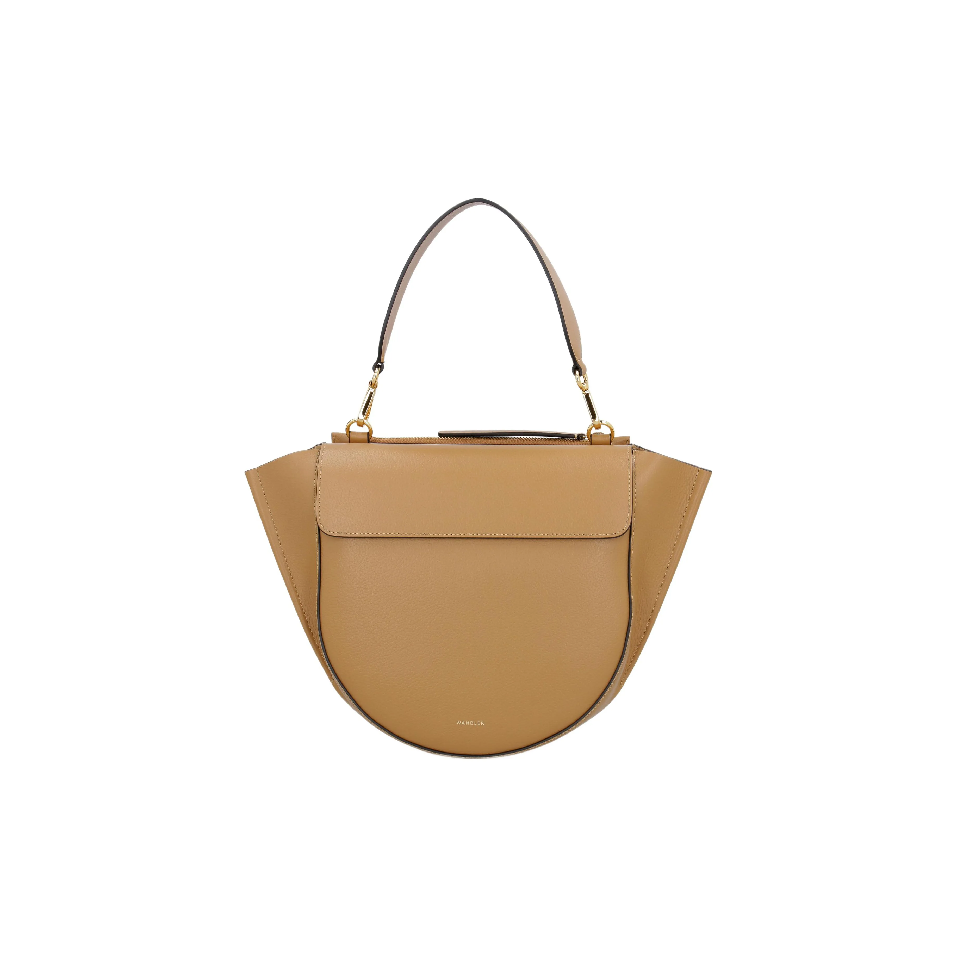 Wandler Cow Leather Shoulder Bag, Crossbody Bag, Handbag Women's Light Umber