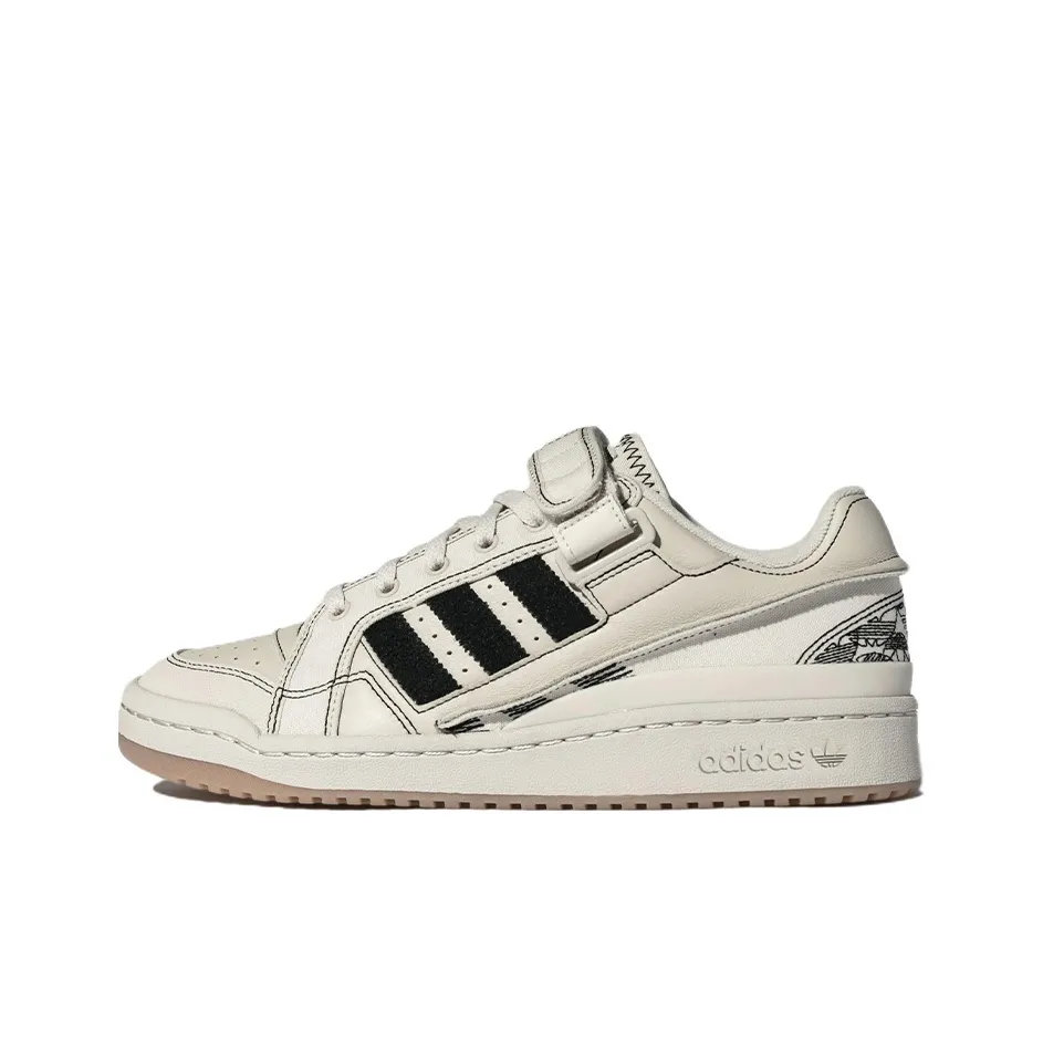 Adidas Originals FORUM 84 Low Топ Скейтборд Кроссовки Унисекс Белый Черный