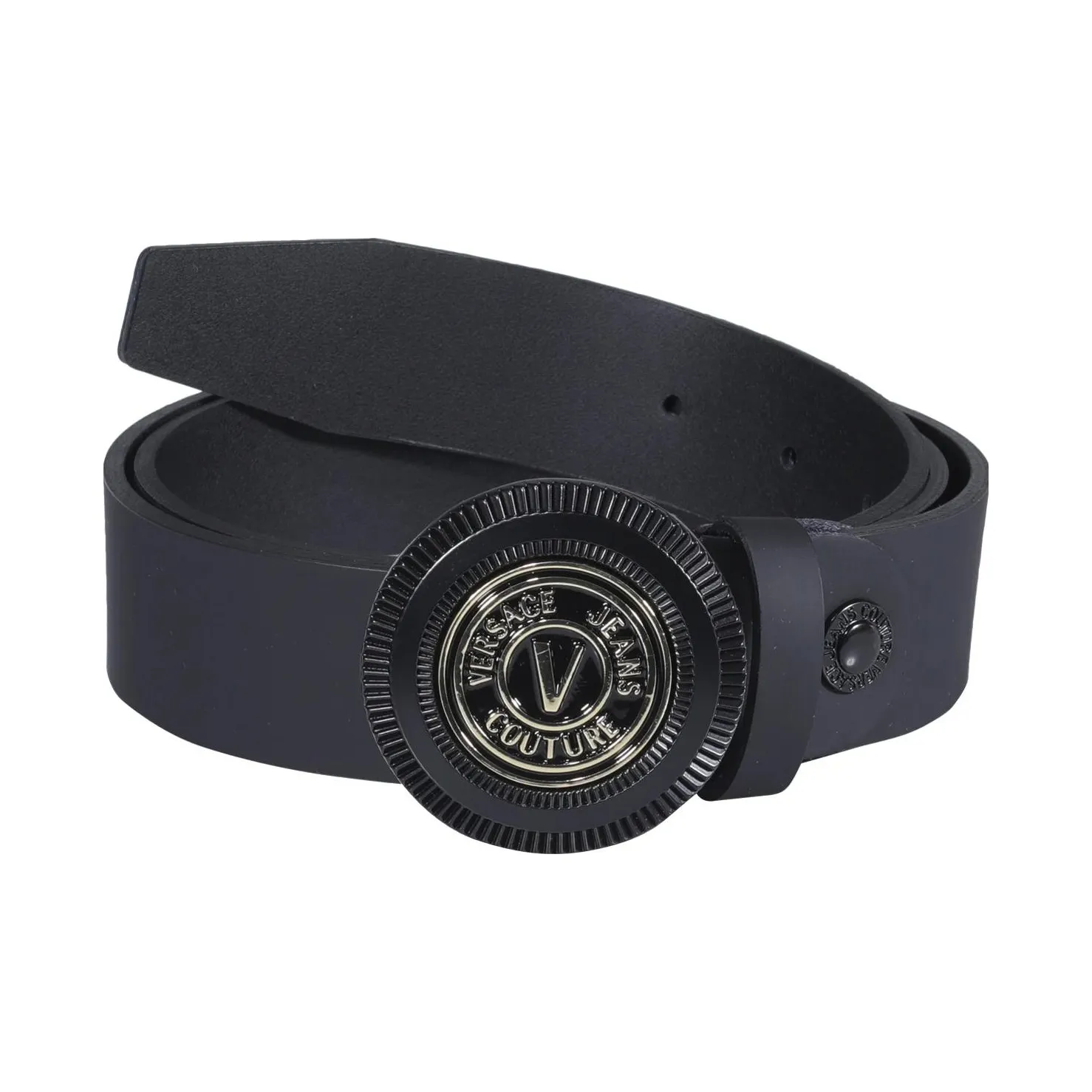 VERSACE JEANS COUTURE Cow Leather Belts Men's 3.5cm