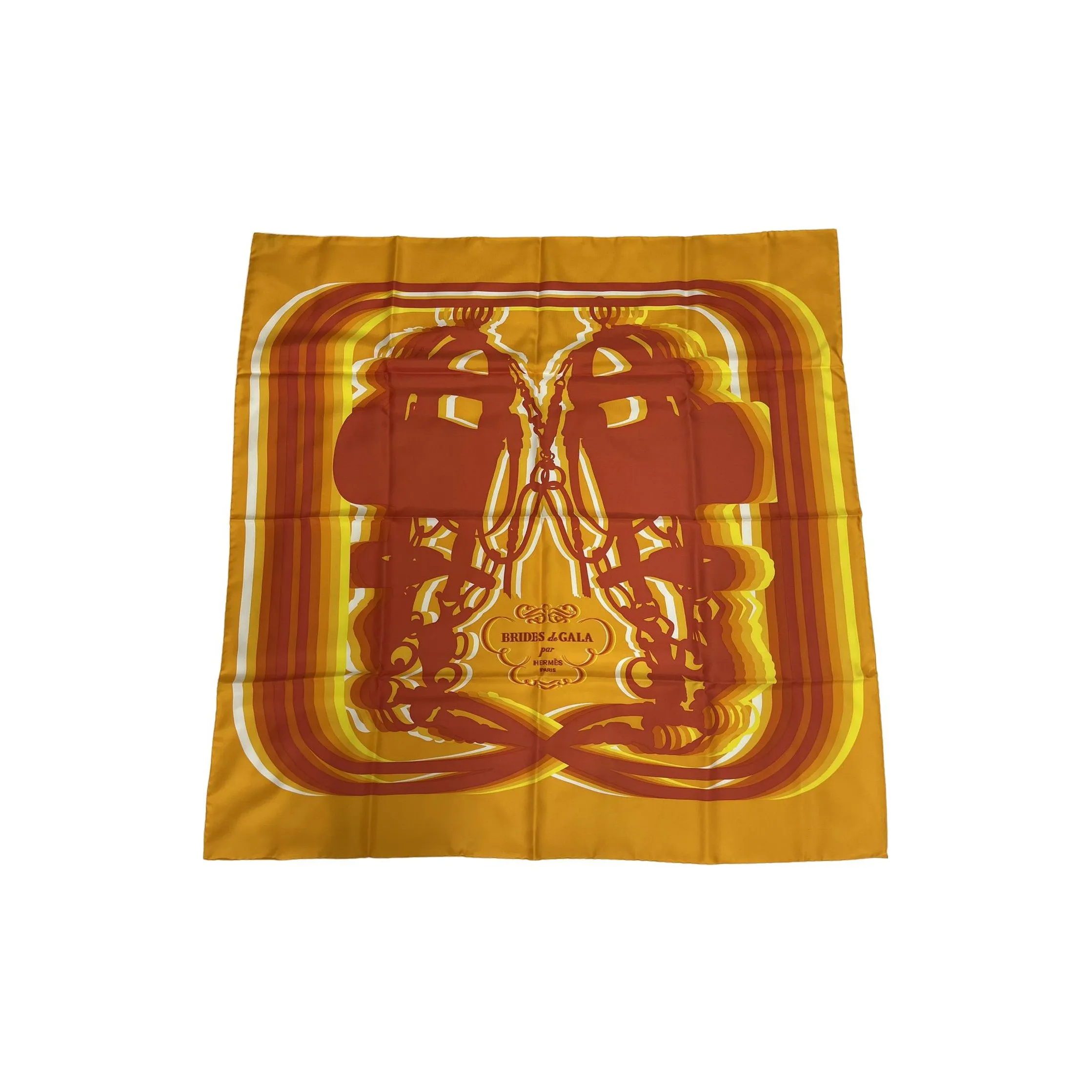 HERMES Шелковые шарфы Желтого цвета Женские