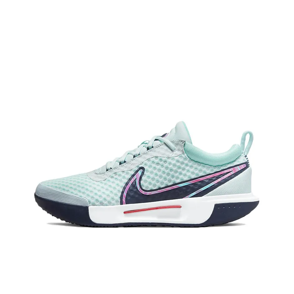 Nike Court Zoom Pro Tennis Shoes Men Low-Top Blue/Pink