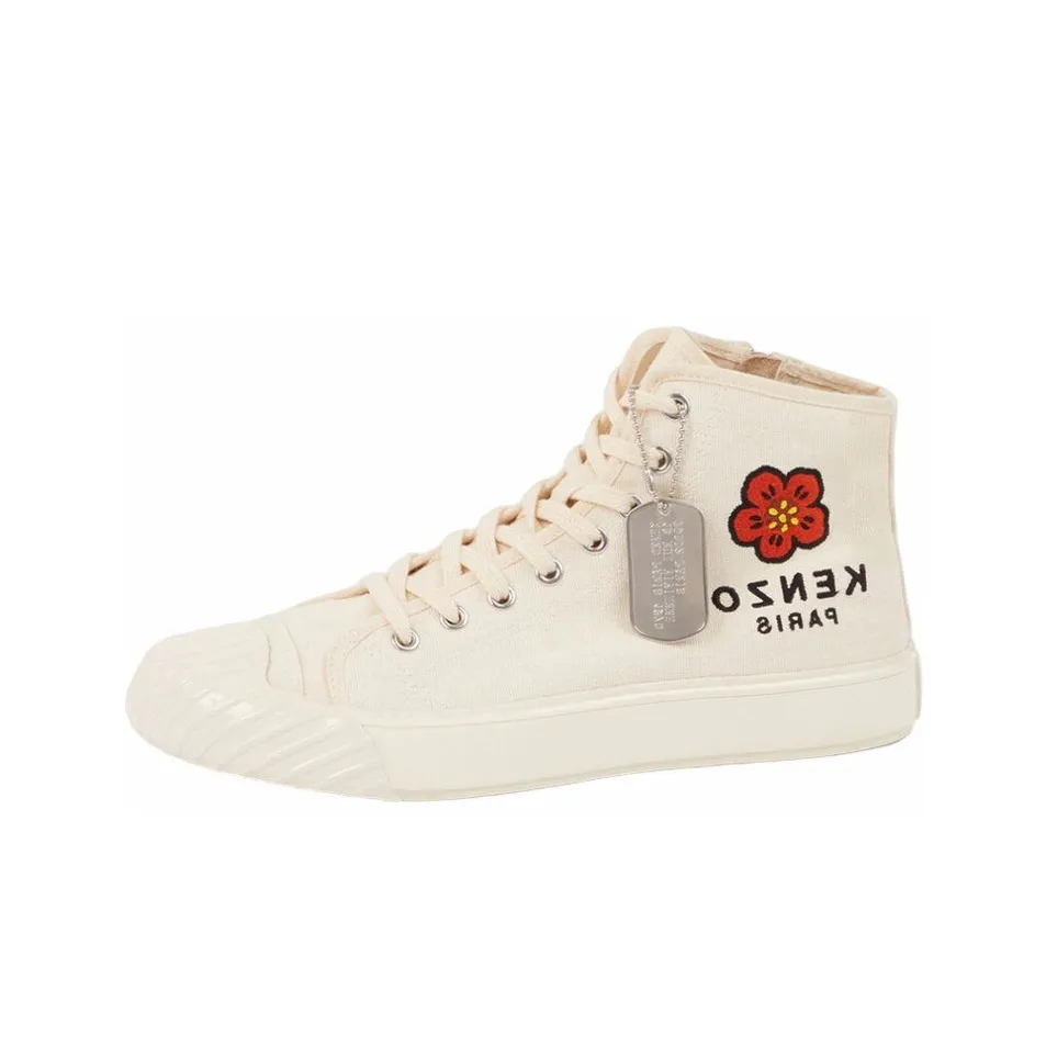 KENZO Embroidered-logo Hi-top Sneakers