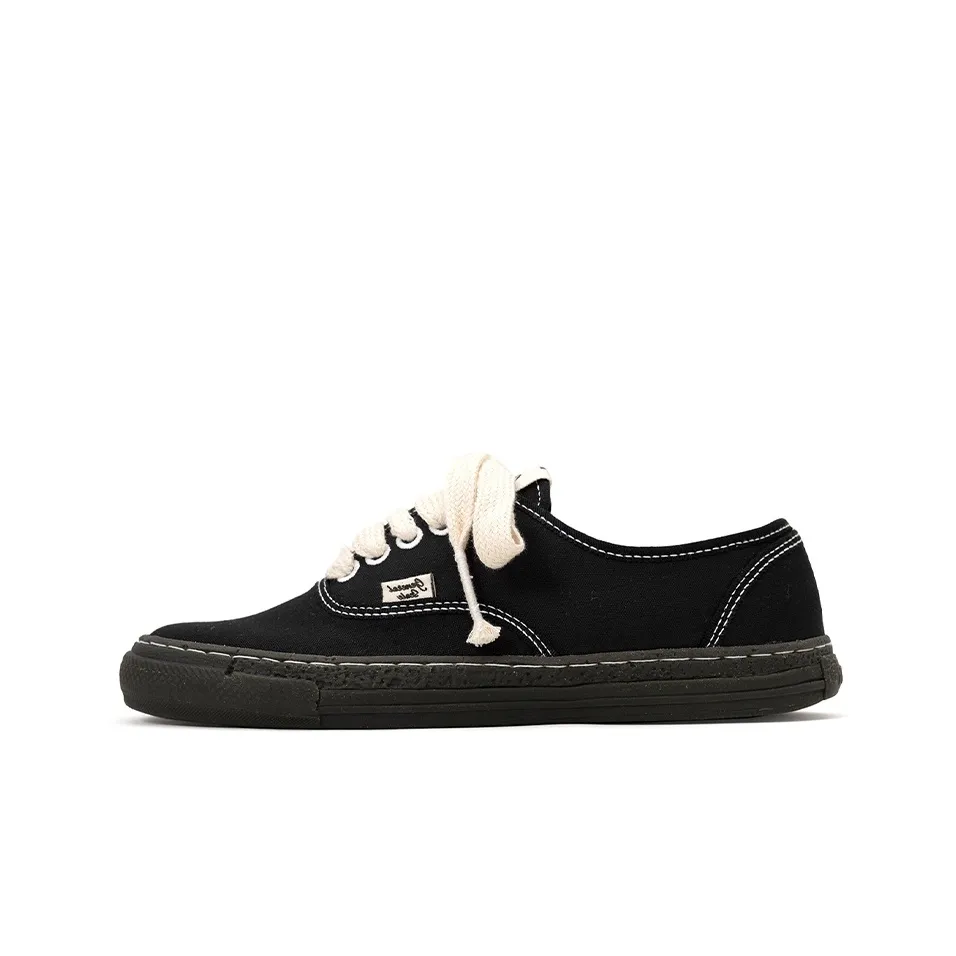 MIHARA YASUHIRO Canvas Shoes Unisex Low Top Black
